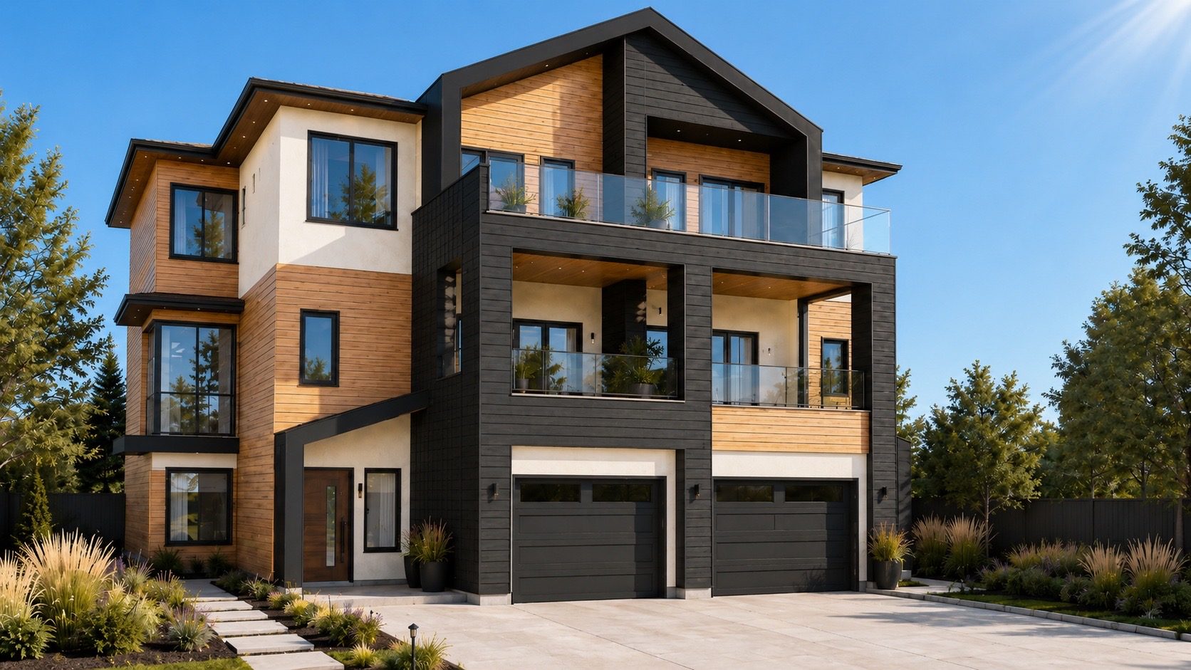 Rendering of a Snowberry duplex